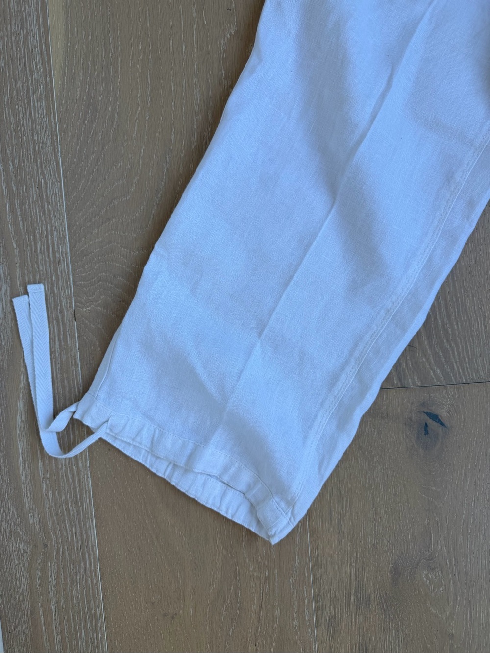 Tommy Bahama White Linen Button-Front Pants - Picture 3 of 7